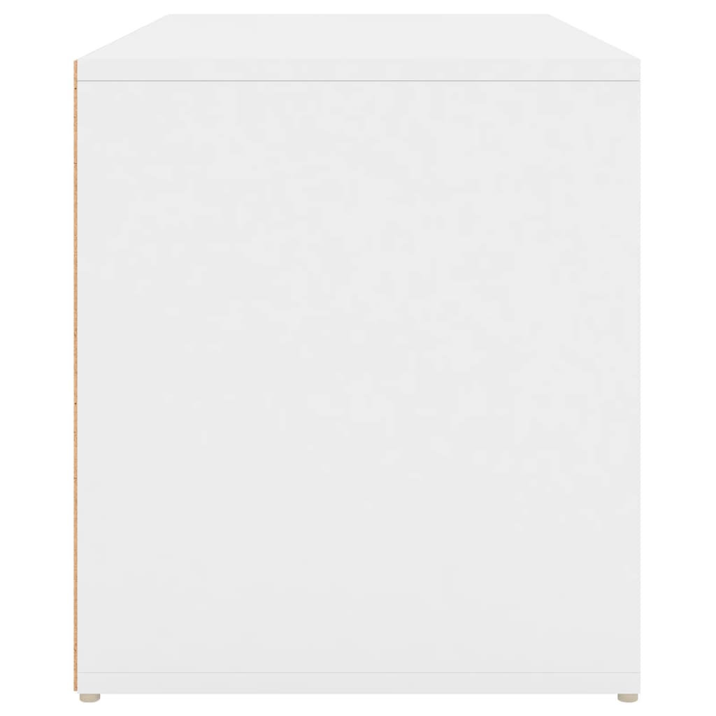 Banco d'ingresso 80x40x45 cm bianco agglomerato
