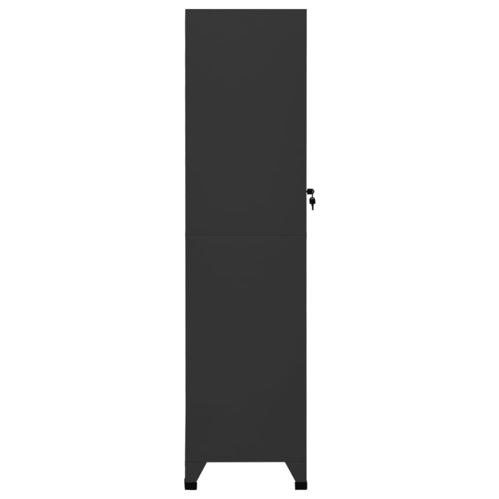 Anthrazit -Schließfachschrank 38x45x180 cm Stahl