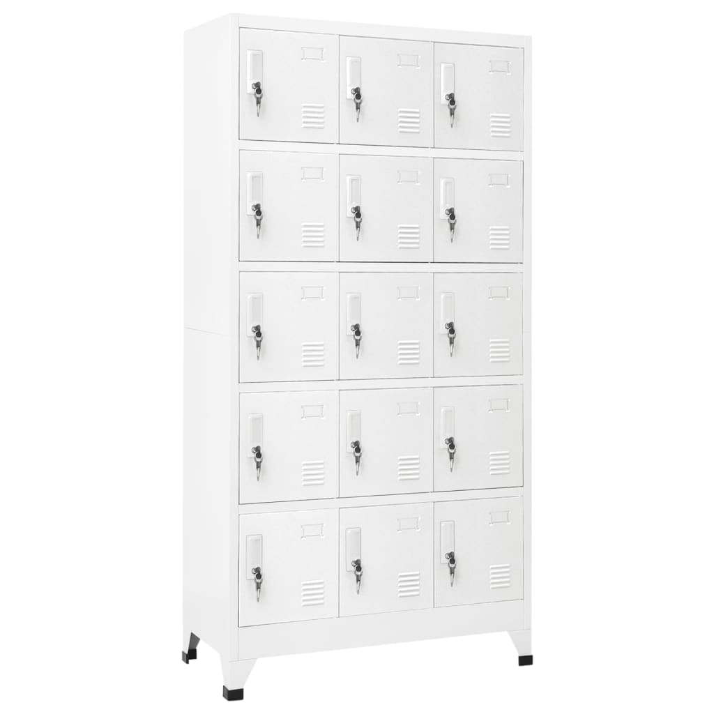 Armadietto a tazza grigio chiaro 90x40x180 cm acciaio
