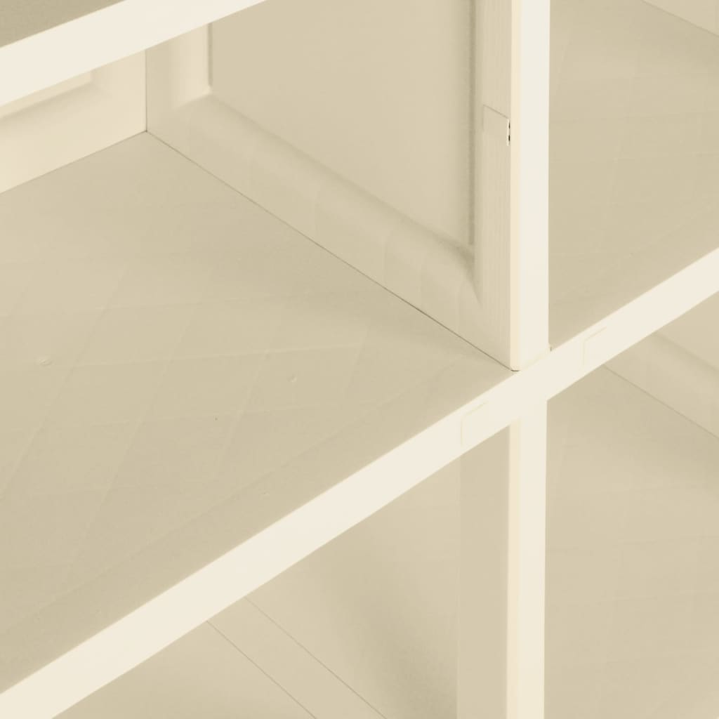 Plastic wardrobe 79x43x125 cm Angora white wood design
