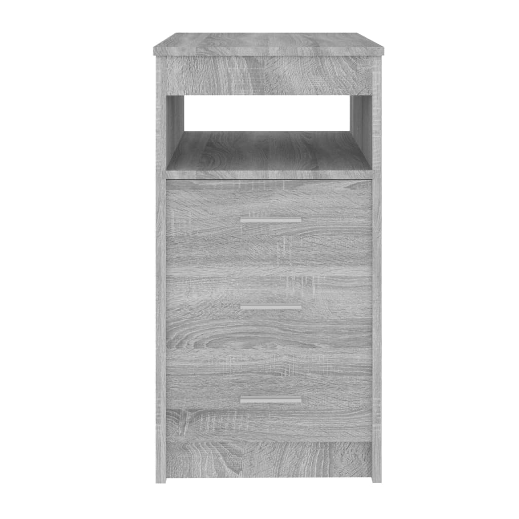 Armadio per cassetti grigio Sonoma 40x50x76 cm ingegneria