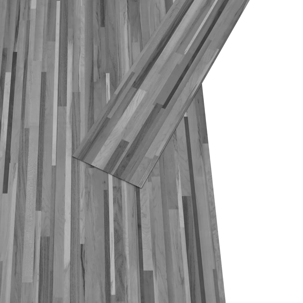 Planches de plancher PVC autoadhésif 2,51 m² 2 mm Gris rayé