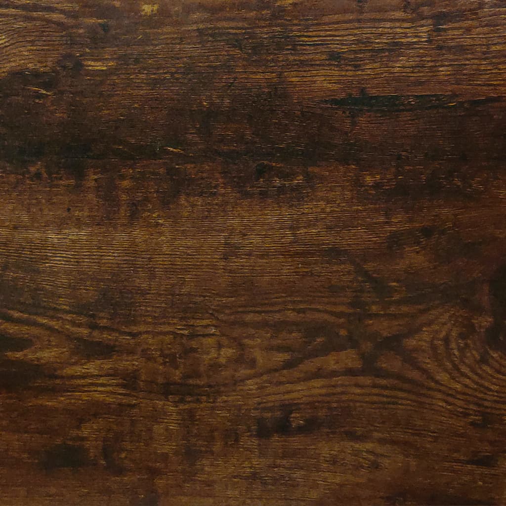 Smoked oak shoe bench 103x30x48 cm engineering wood