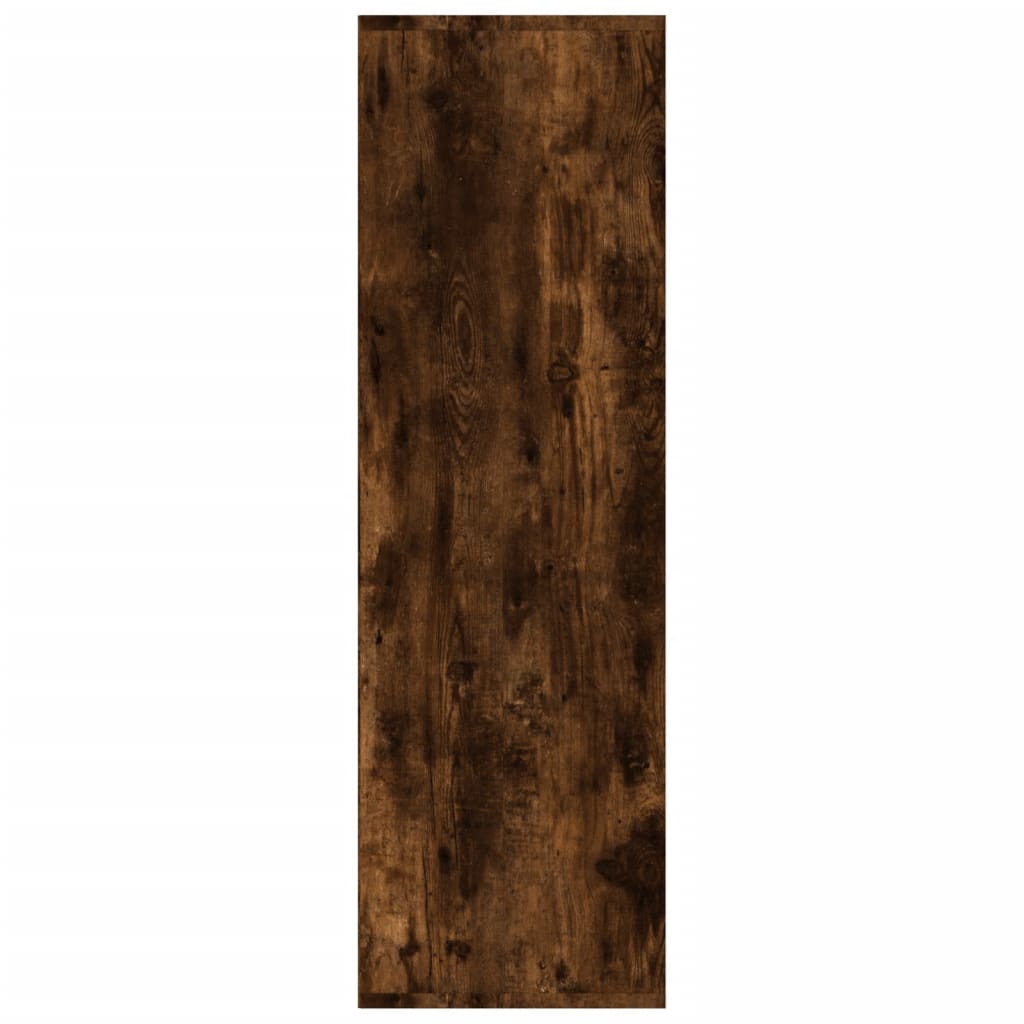 Cabinetto del libro in quercia affumicata 98x30x98 cm