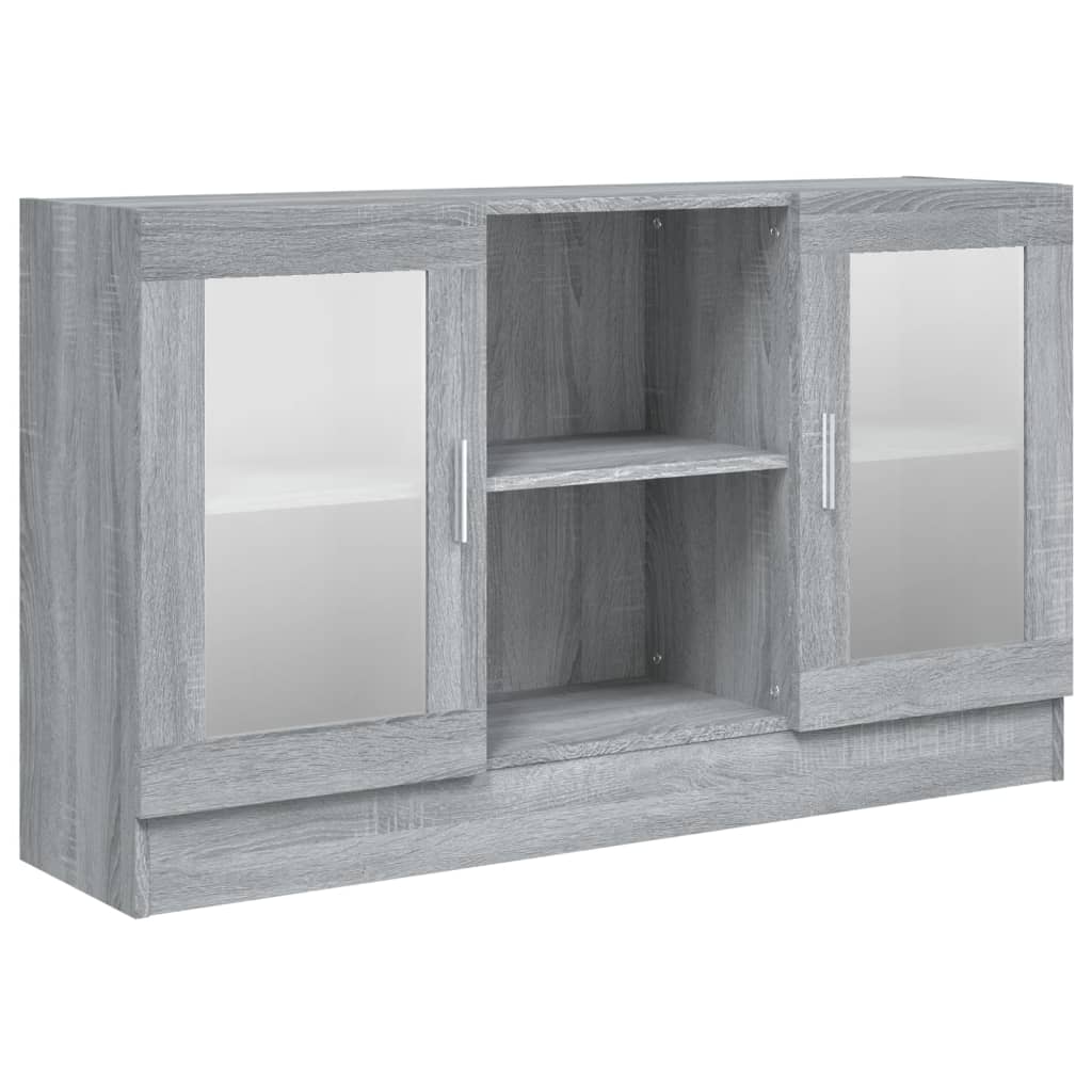 Sonoma Grey Display Armadiet 120x30.5x70 cm Legno di ingegneria