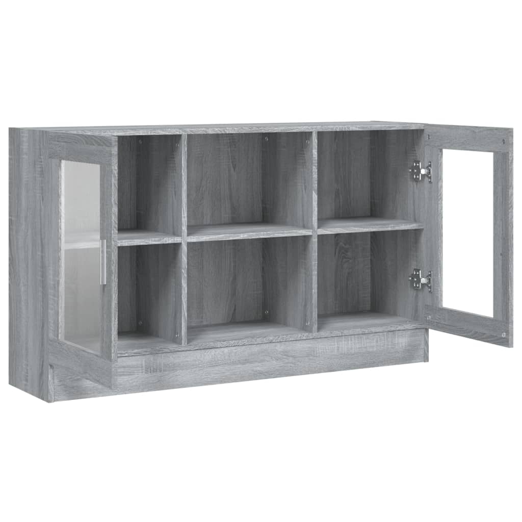 Sonoma Grey Display Armadiet 120x30.5x70 cm Legno di ingegneria