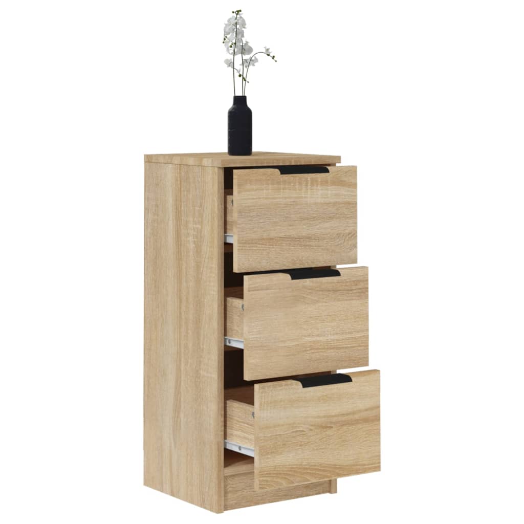 Buffets 2 pcs Sonoma oak 30x30x70 cm Engineering wood