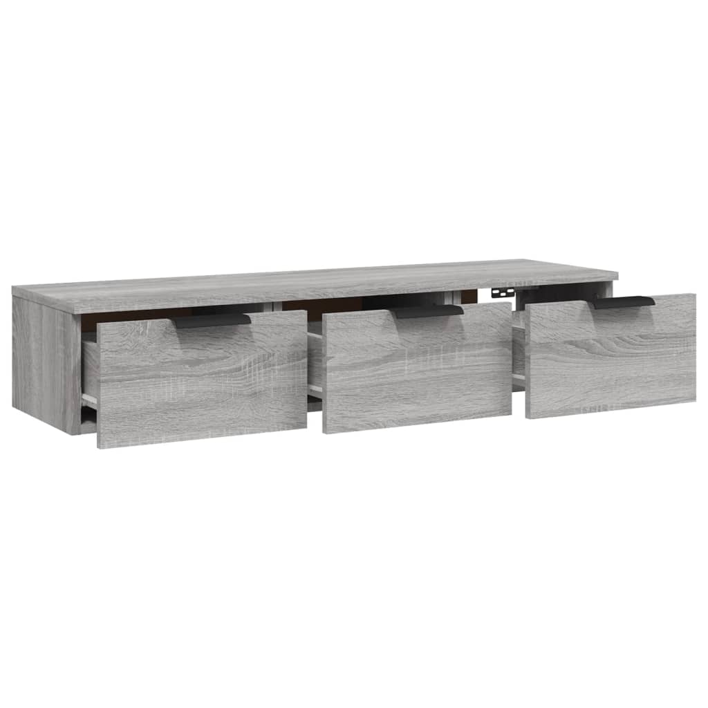 Sonoma gray wall cabinet 102x30x20 cm engineering wood