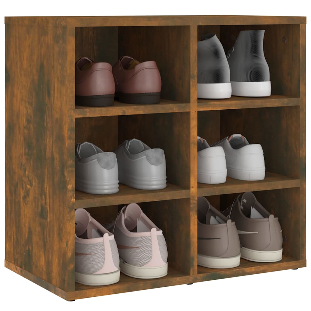 Shoe cabinets 2 pcs smoked oak 52.5x30x50 cm