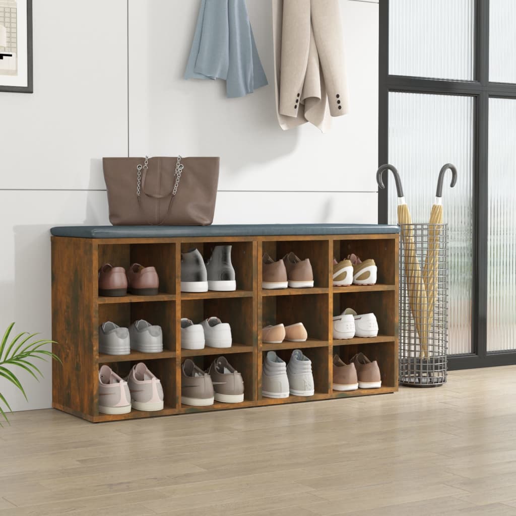 Shoe cabinets 2 pcs smoked oak 52.5x30x50 cm