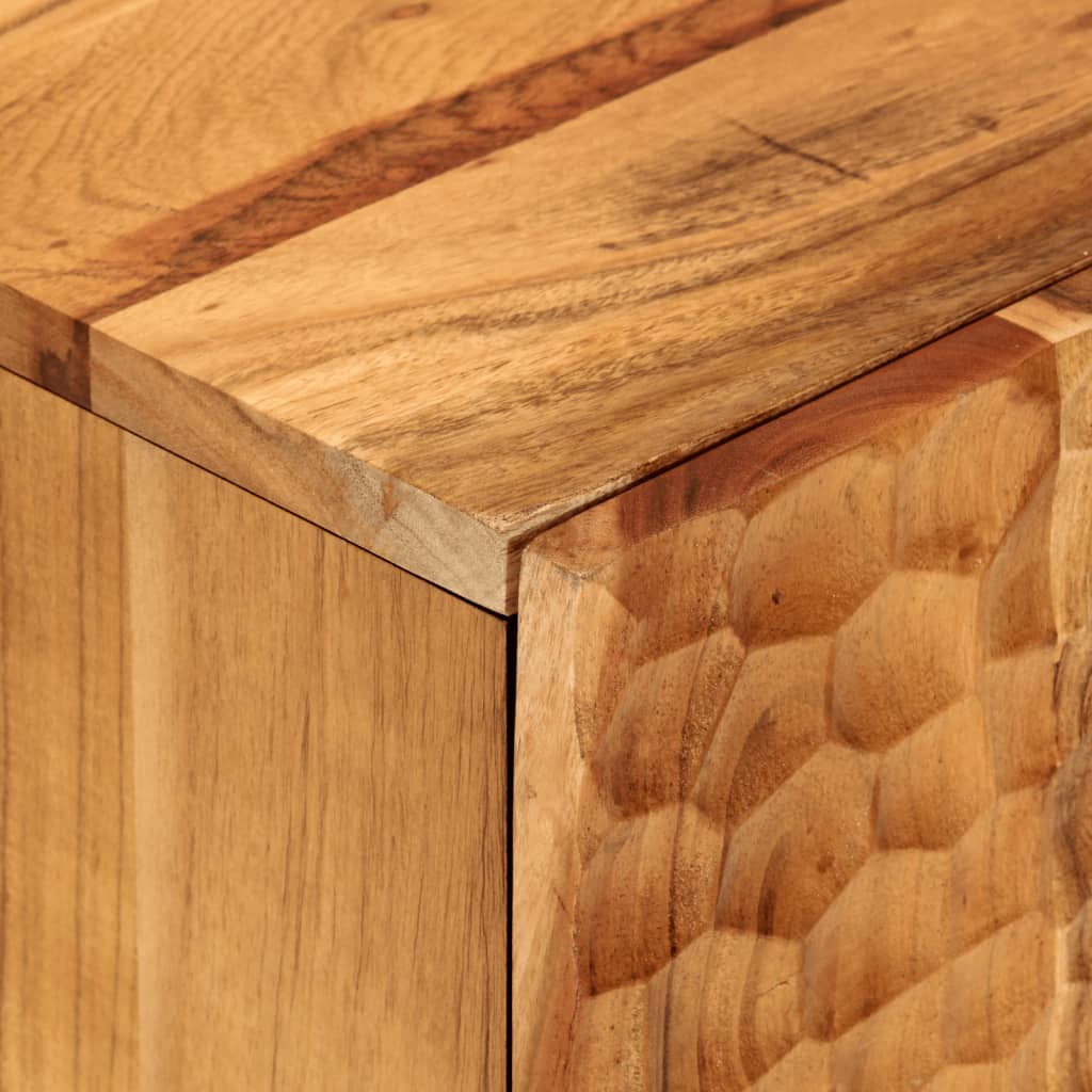 Mobile da bagno 38x333x58 cm Acacia in legno massiccio