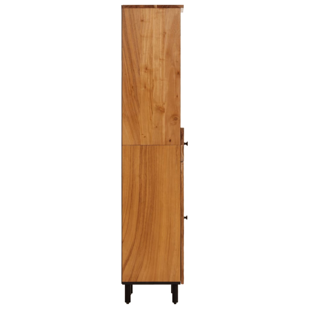 Armadio da bagno 38x33x160 cm Acacia in legno massiccio