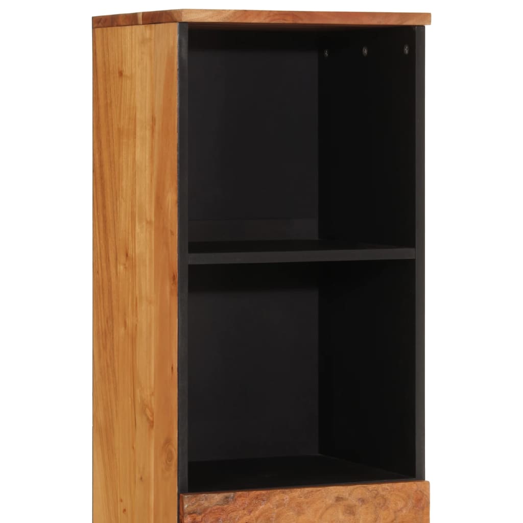 Armadio da bagno 38x33x160 cm Acacia in legno massiccio