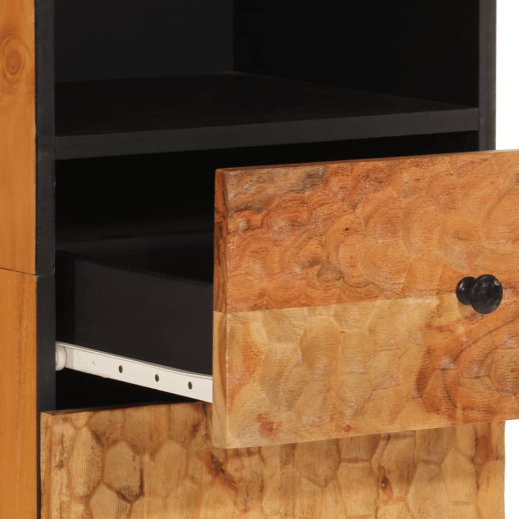 Armadio da bagno 38x33x160 cm Acacia in legno massiccio