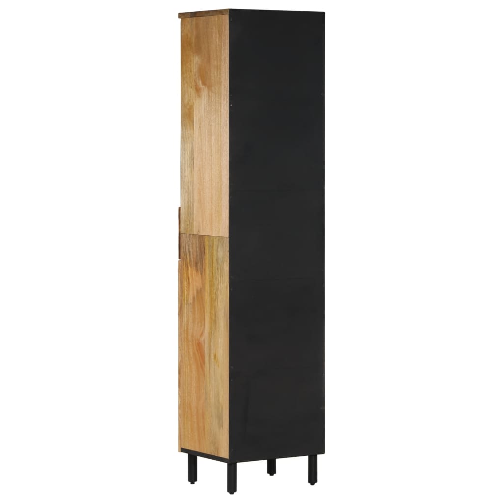 Armadio da bagno 38x33x160 cm legno di mango solido