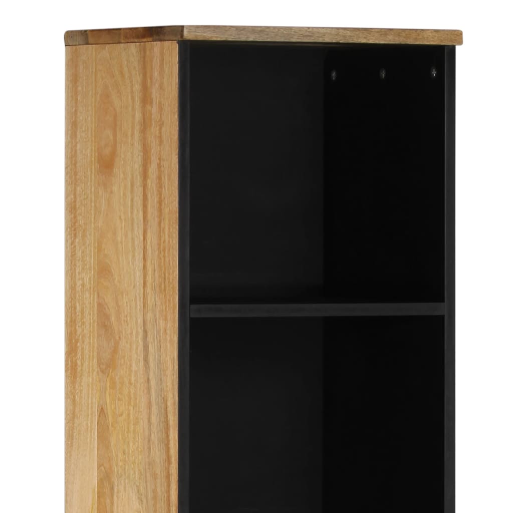 Armadio da bagno 38x33x160 cm legno di mango solido