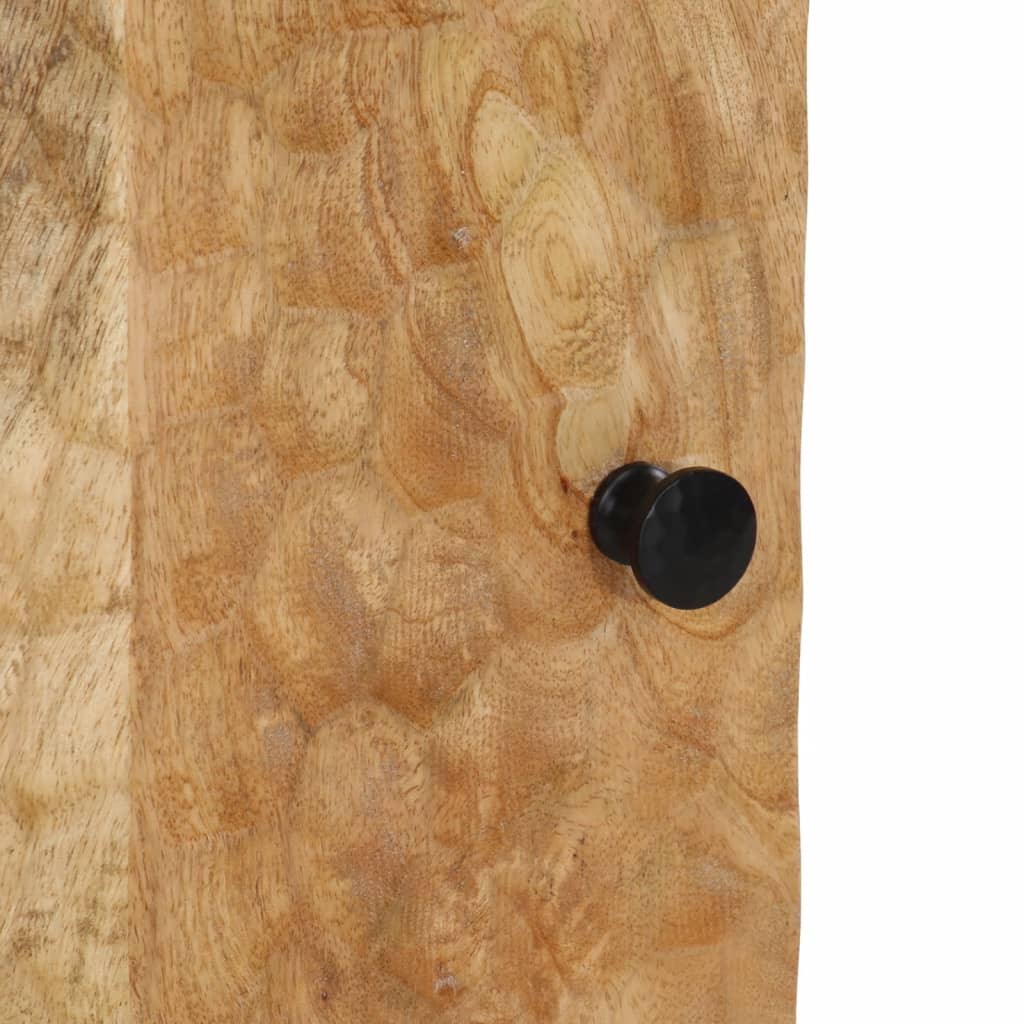 Armadio da bagno 38x33x160 cm legno di mango solido