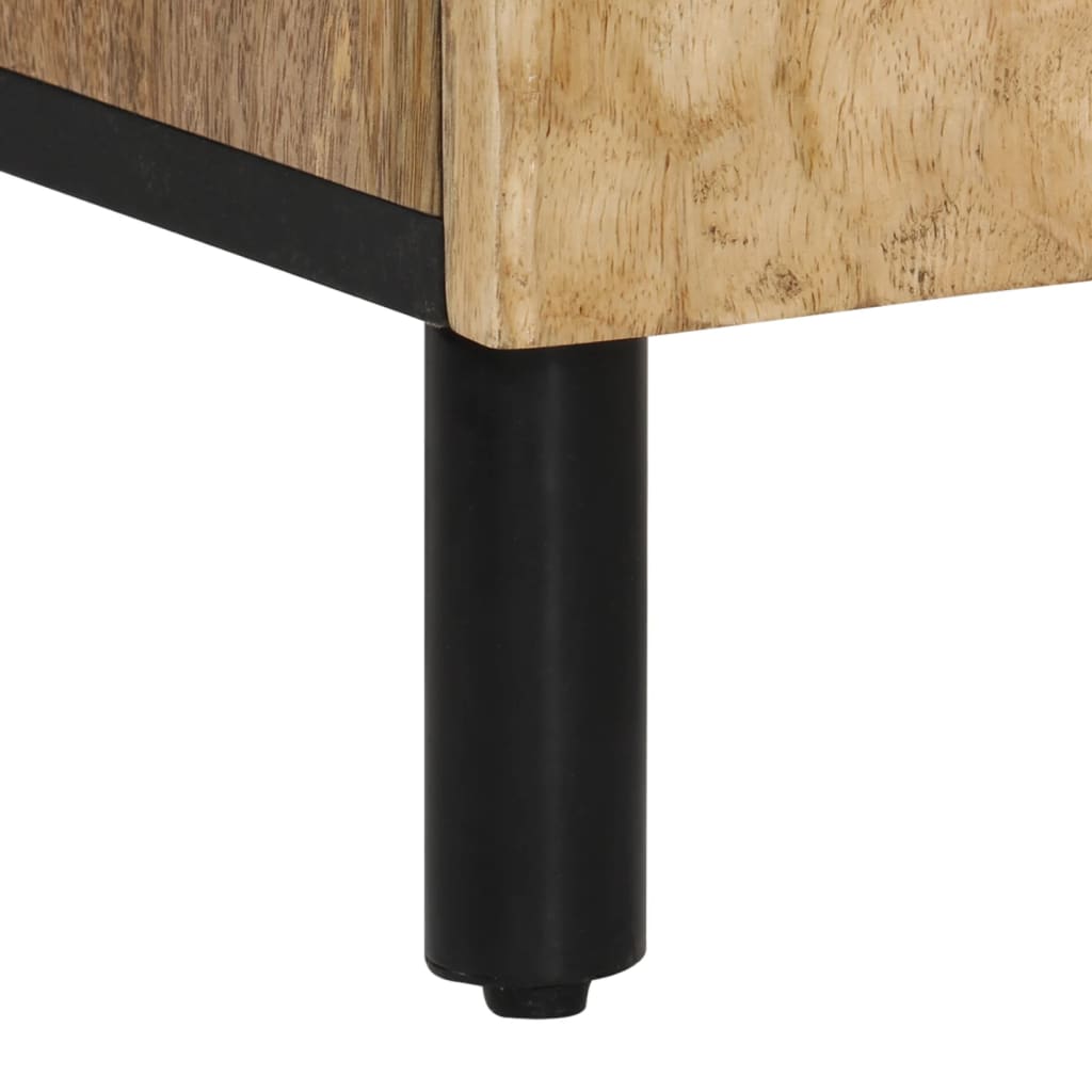 Armadio da bagno 38x33x160 cm legno di mango solido