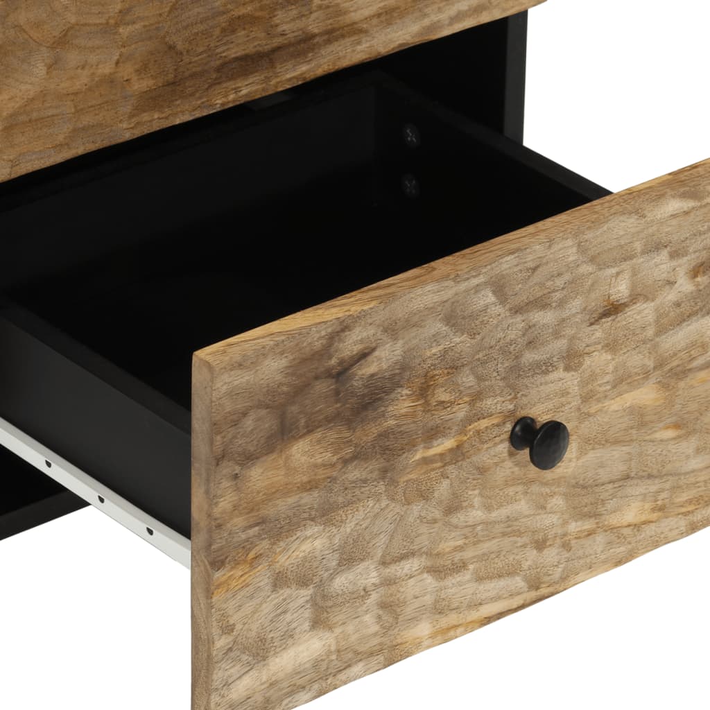 40x33x75 cm mobile laterale in legno di mango solido