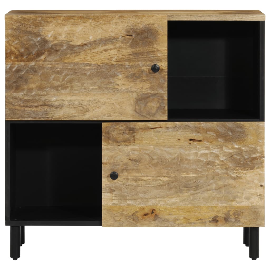 80x333x75 cm mobile laterale in legno di mango solido