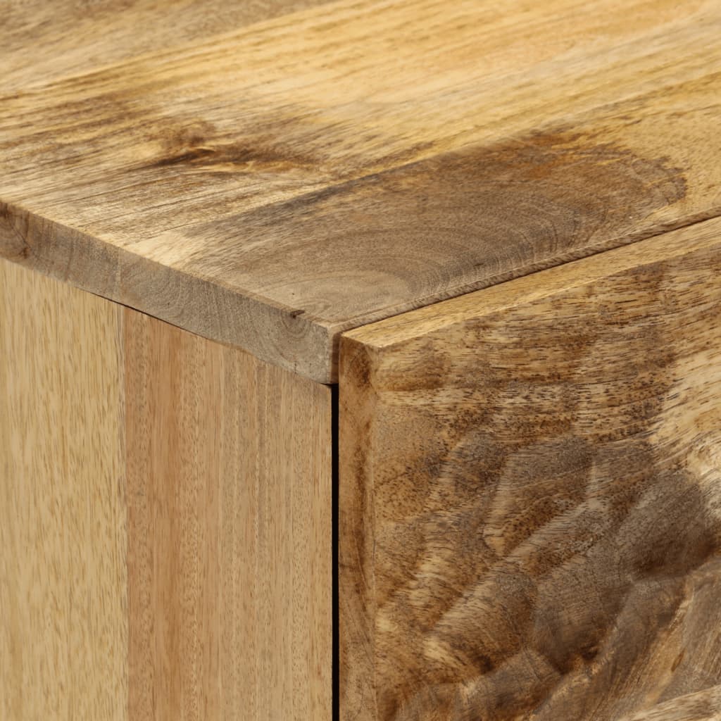 80x333x75 cm mobile laterale in legno di mango solido