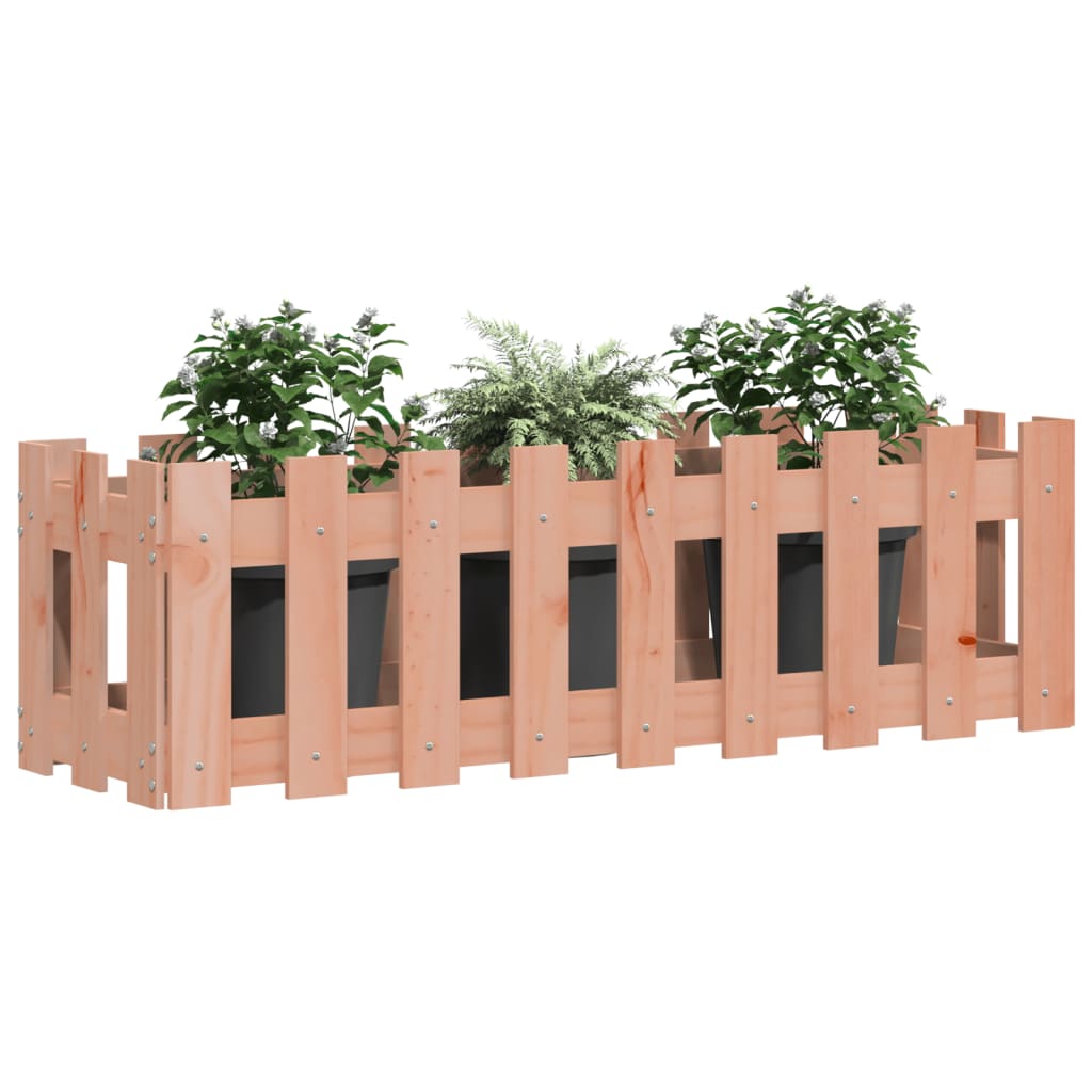 Lit surélevé de jardin design de clôture bois douglas massif