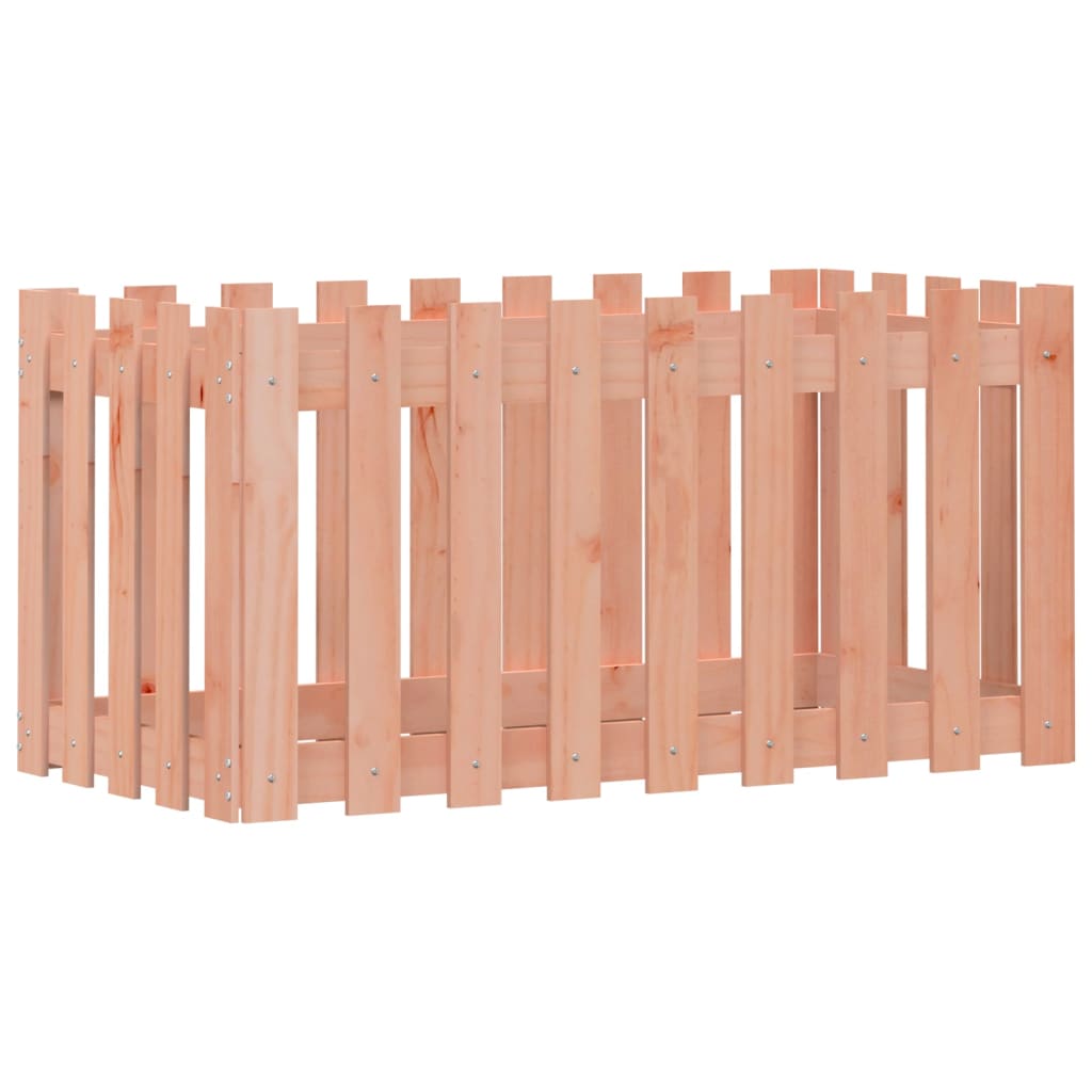 Lit surélevé de jardin design de clôture bois douglas massif