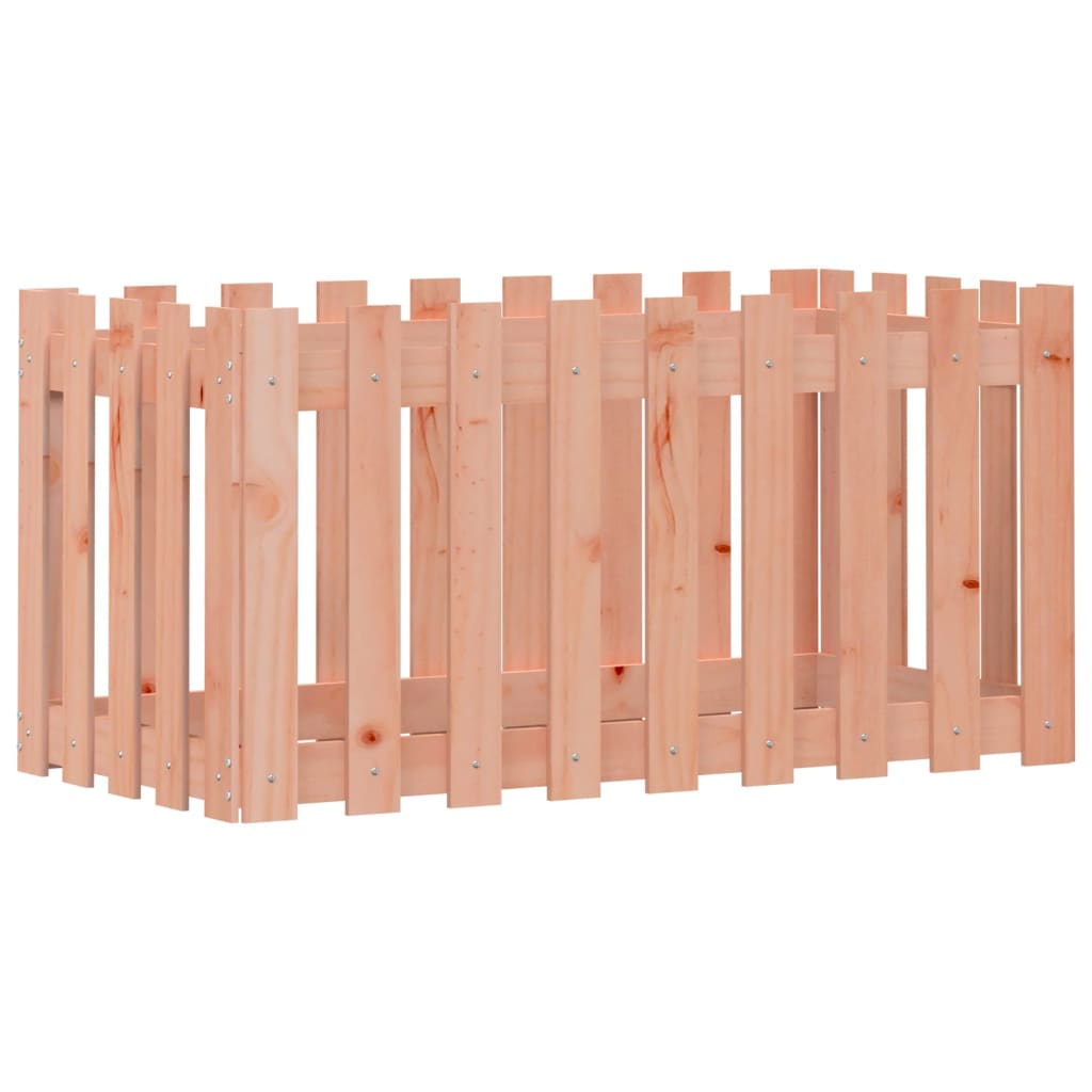 Lit surélevé de jardin design de clôture bois douglas massif