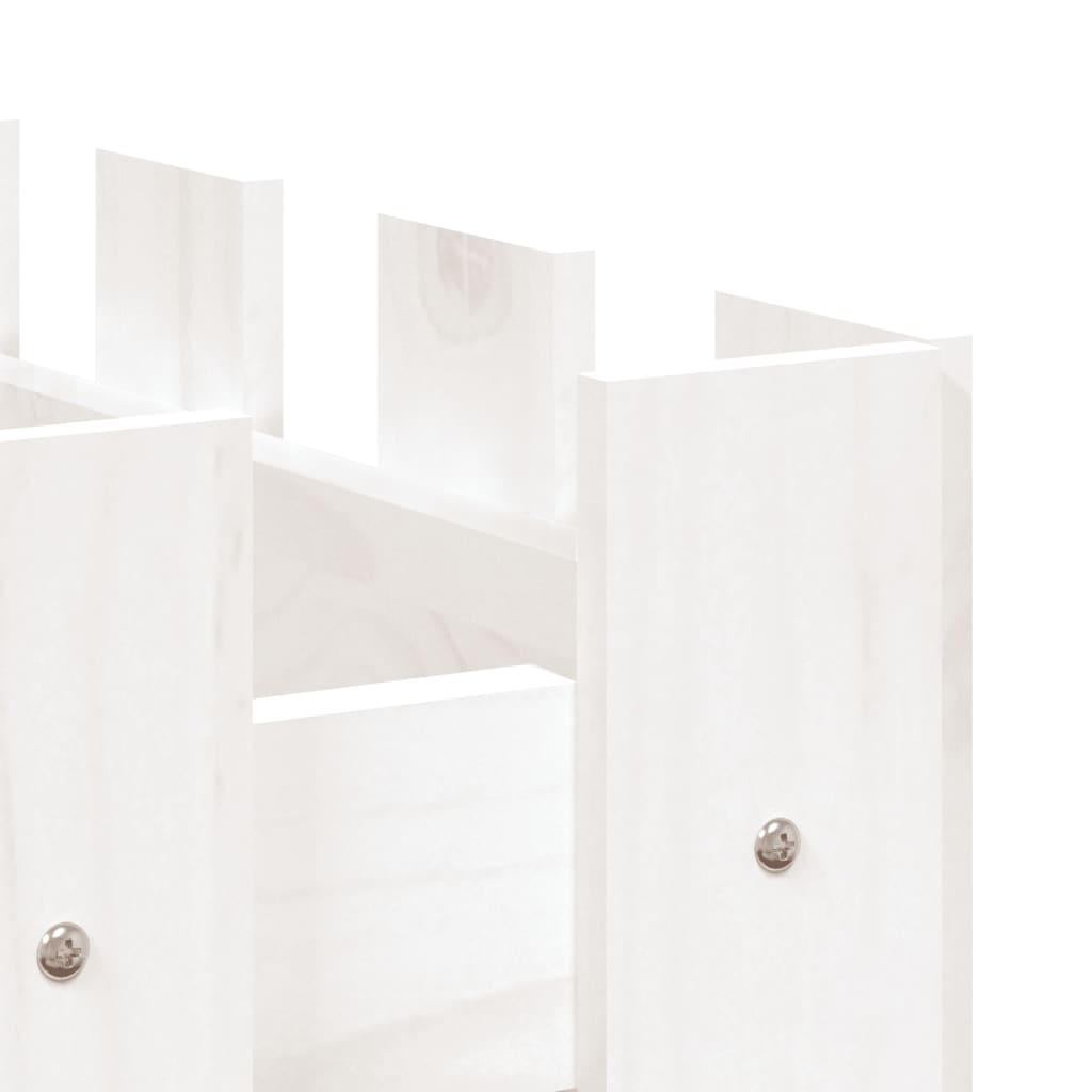 Lit surélevé de jardin design de clôture 100x50x70cm pin massif