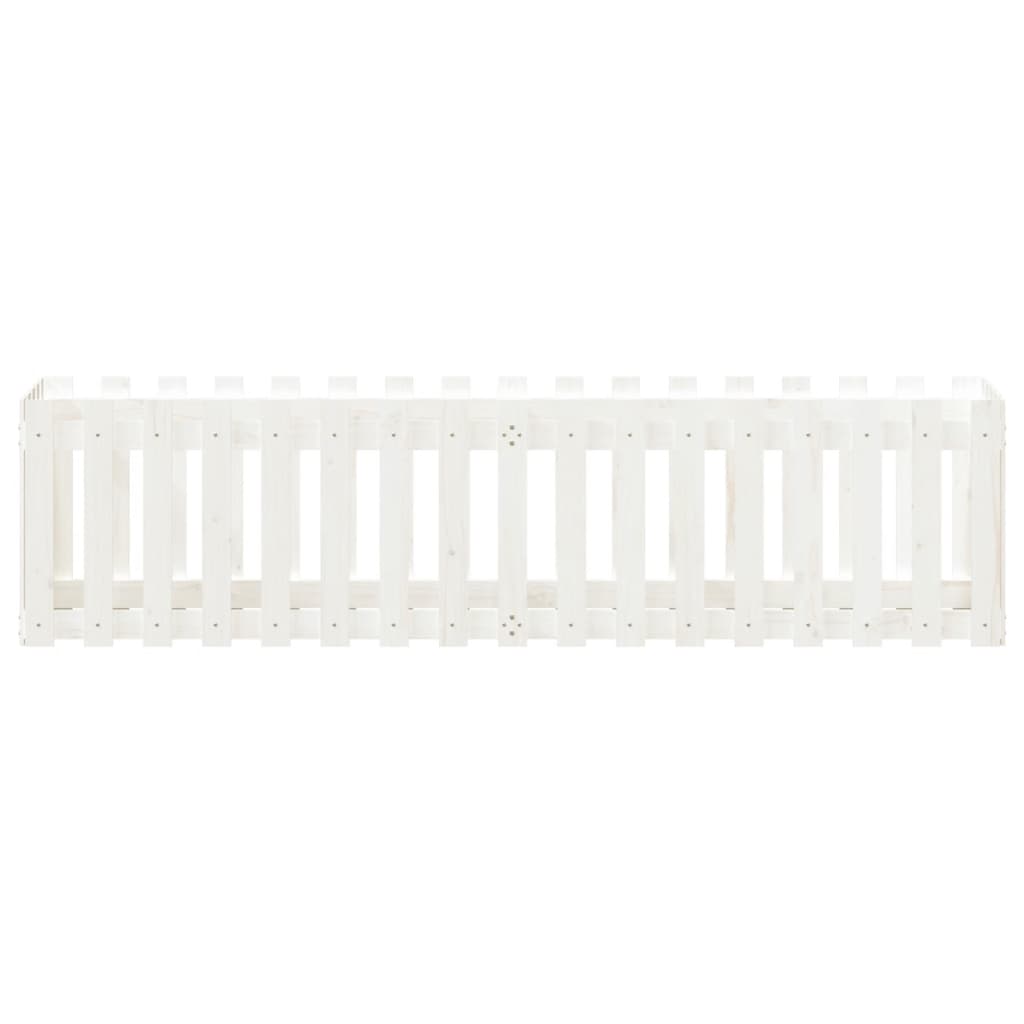 Lit surélevé de jardin design de clôture 200x50x50cm pin massif