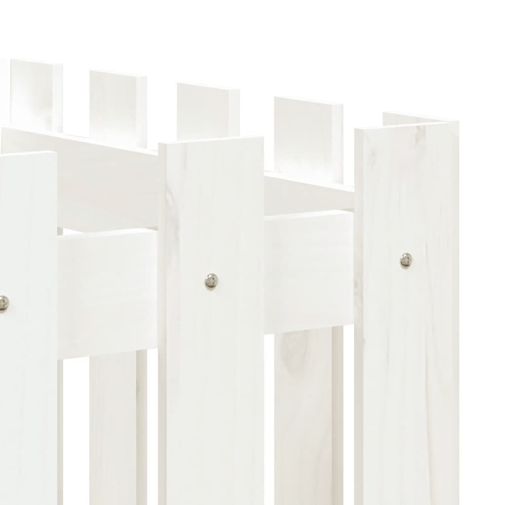 Lit surélevé de jardin design de clôture 200x50x50cm pin massif