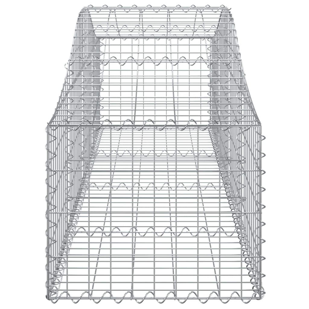 Arched gabions 4 pcs 200x50x40/60 cm galvanized iron