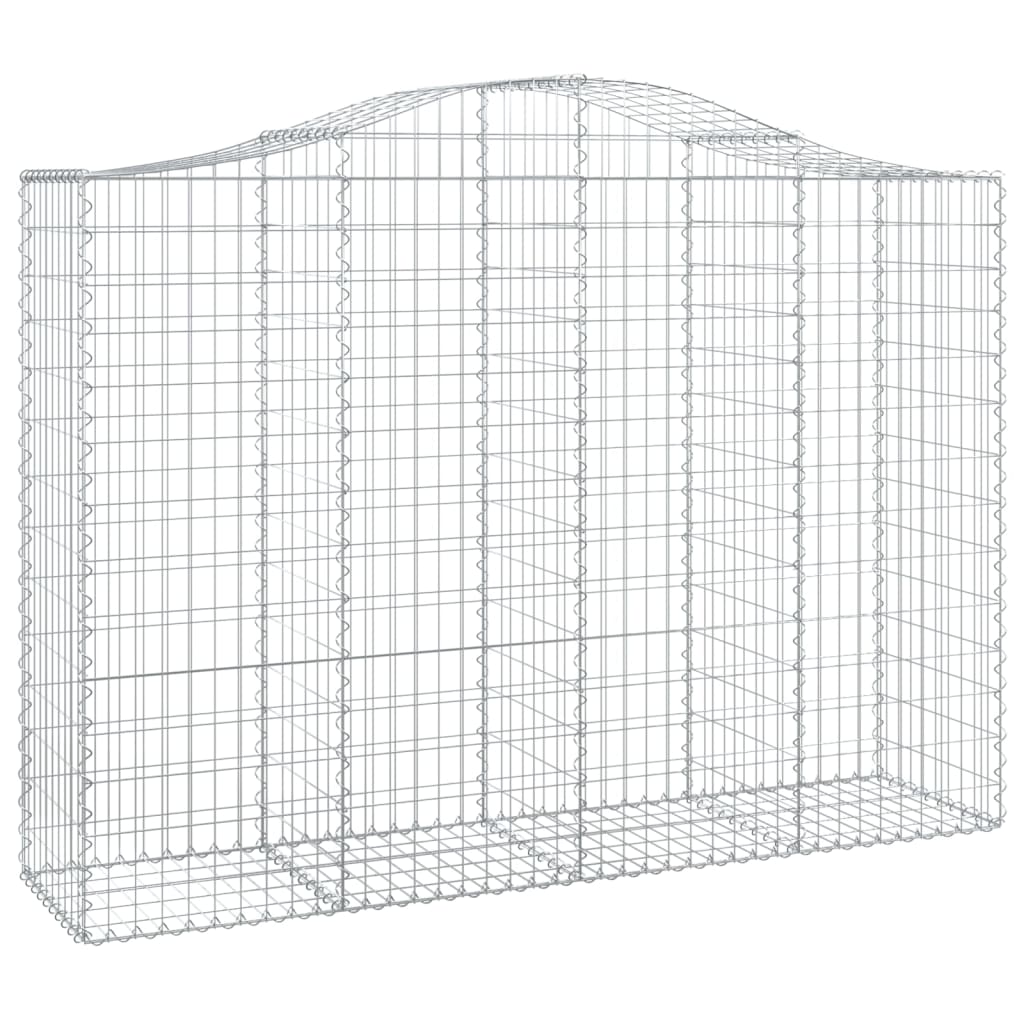 Paniers à gabions arqués 7 pcs 200x50x140/160 cm Fer galvanisé