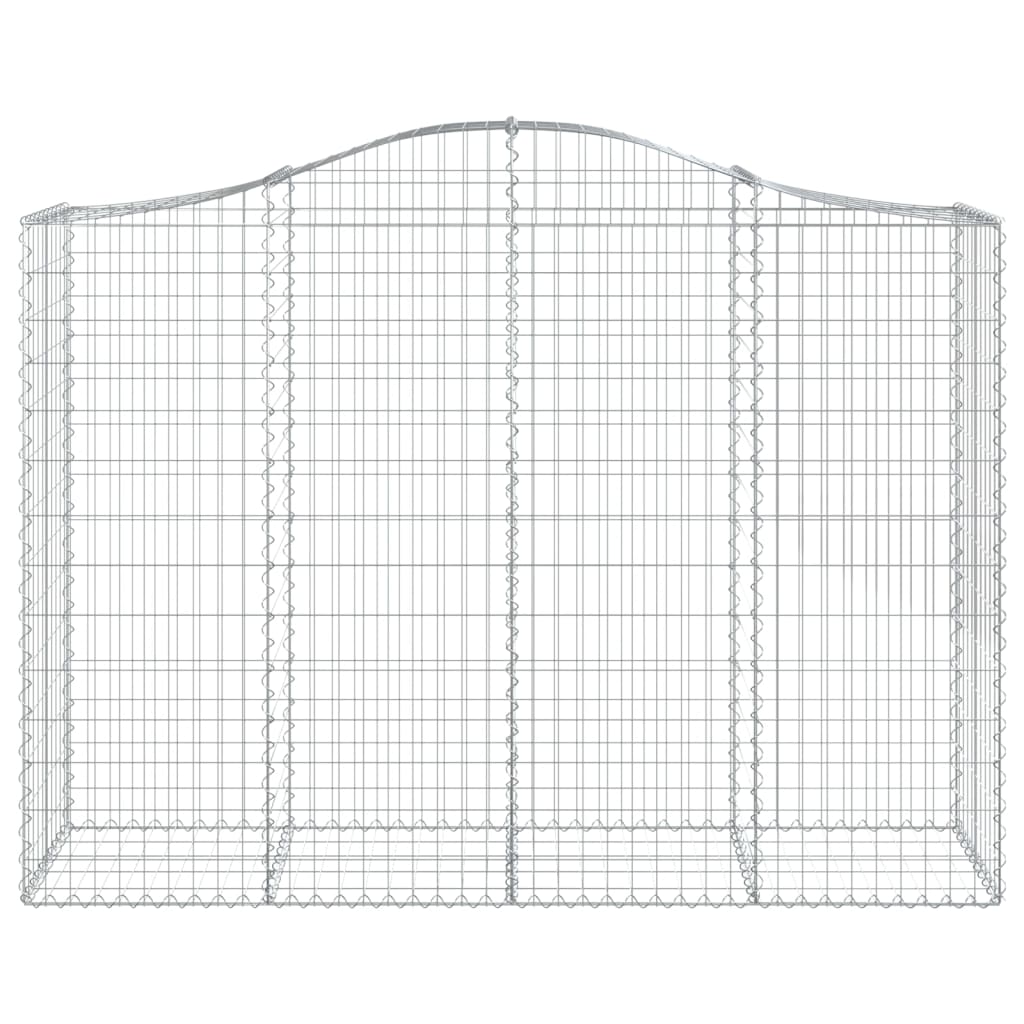 Paniers à gabions arqués 7 pcs 200x50x140/160 cm Fer galvanisé