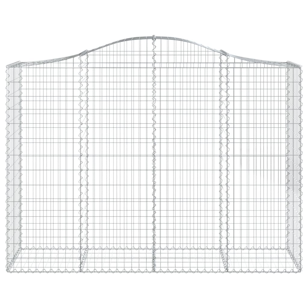 Paniers à gabions arqués 14 pcs 200x50x140/160 cm Fer galvanisé