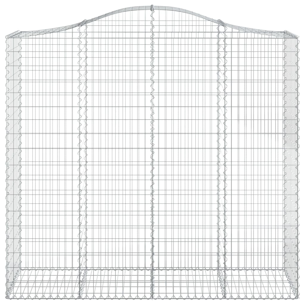 Paniers à gabions arqués 10 pcs 200x50x180/200 cm Fer galvanisé