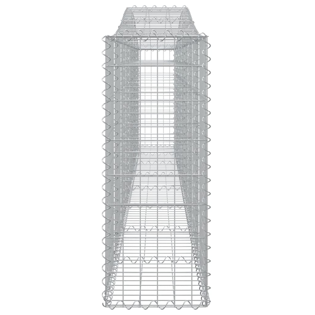 Paniers à gabions arqués 5 pcs 400x30x80/100 cm Fer galvanisé