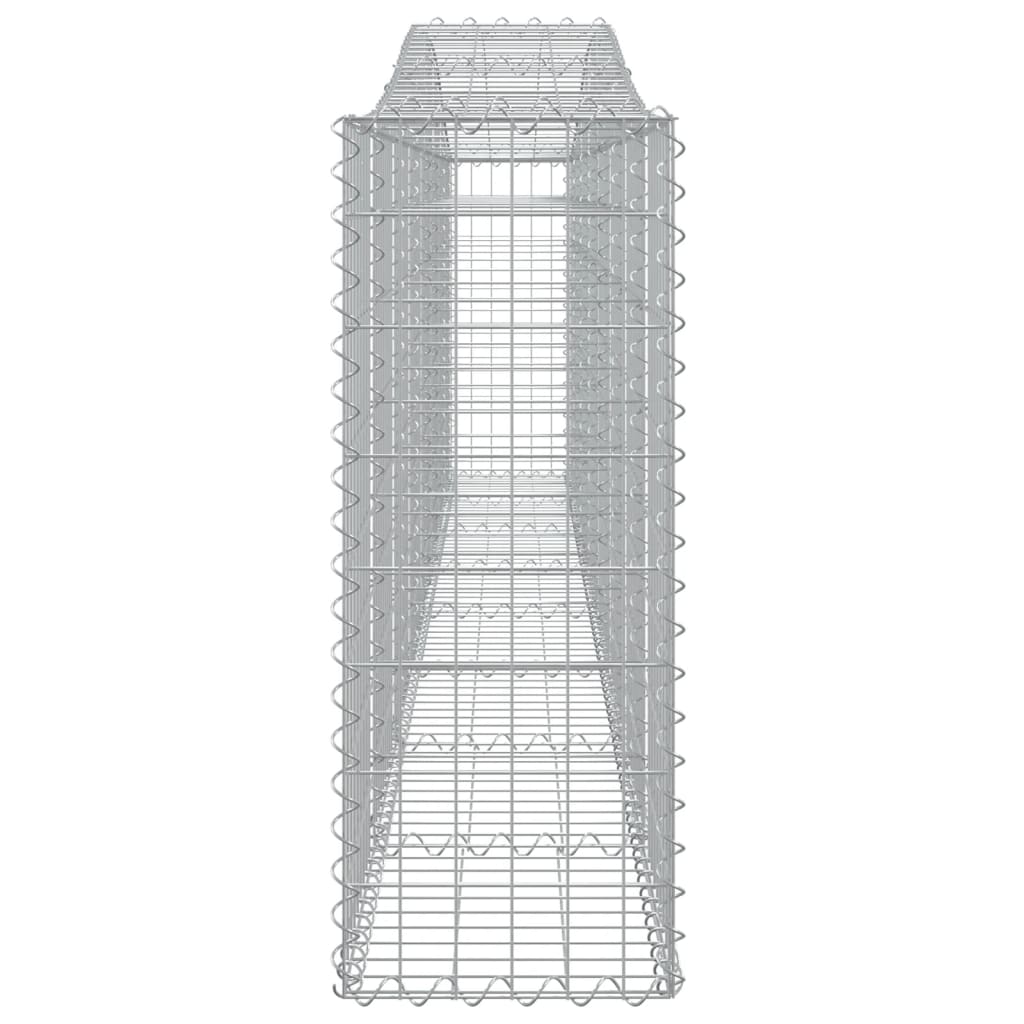 Paniers à gabions arqués 7 pcs 400x30x80/100 cm Fer galvanisé