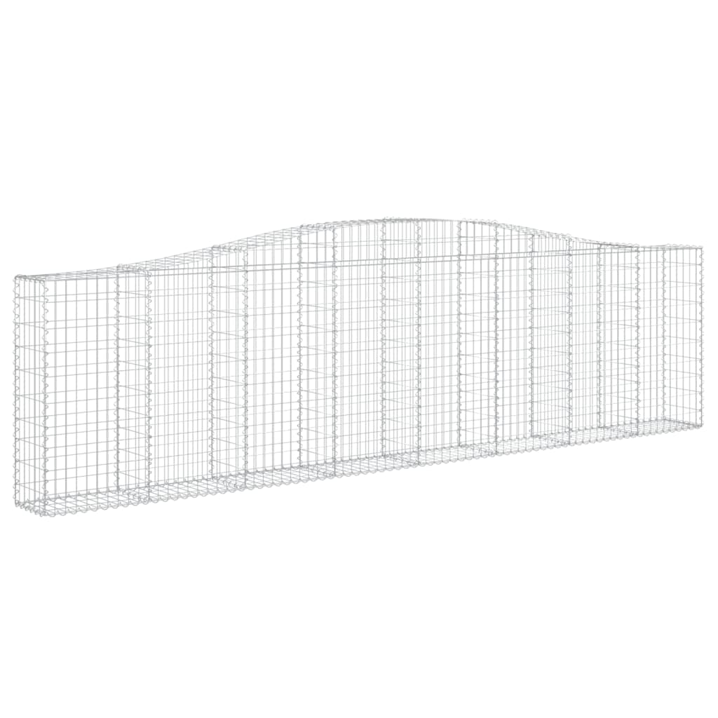 Paniers à gabions arqués 9 pcs 400x30x100/120 cm Fer galvanisé
