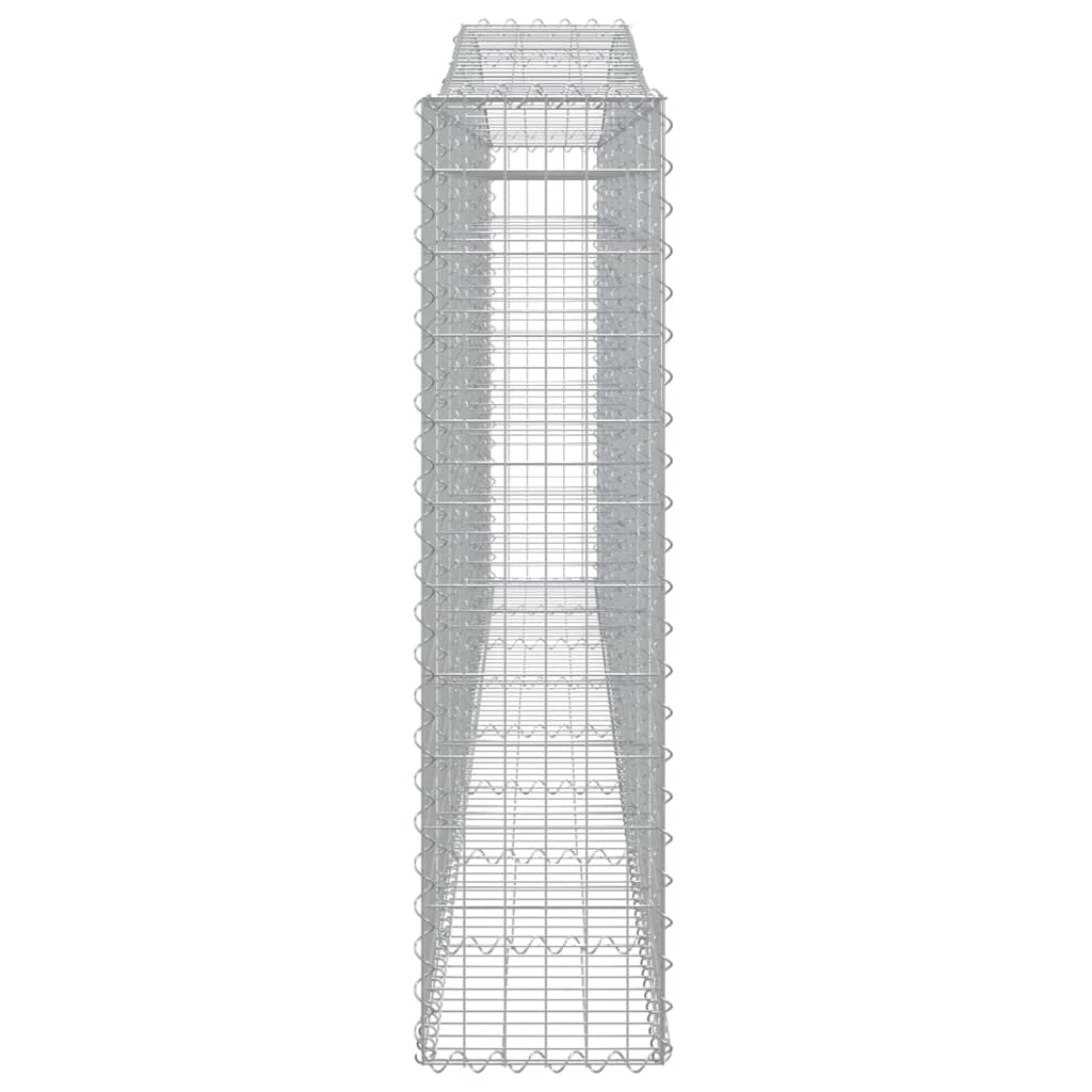 Paniers à gabions arqués 7 pcs 400x30x120/140 cm Fer galvanisé