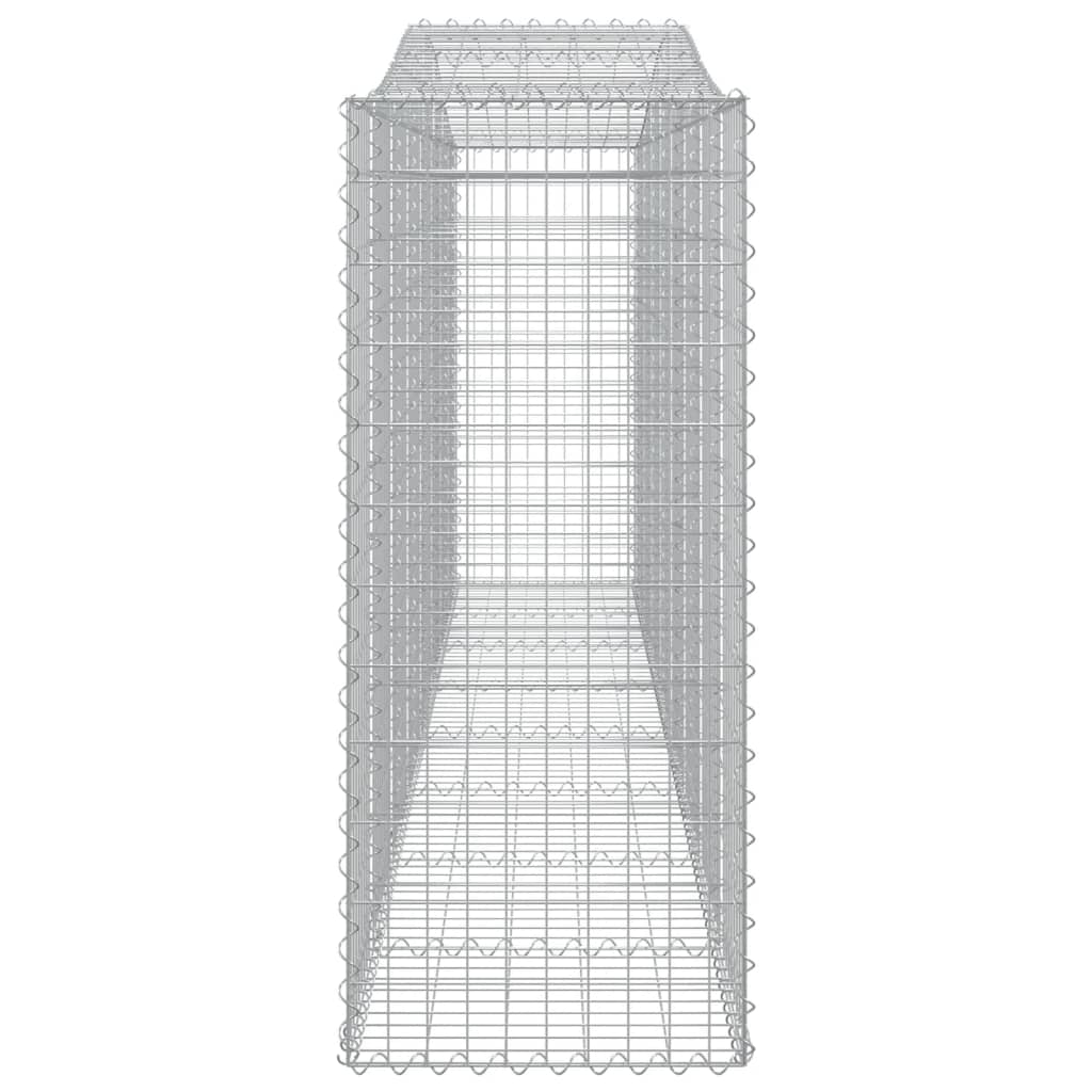Paniers à gabions arqués 20 pcs 400x50x120/140 cm Fer galvanisé