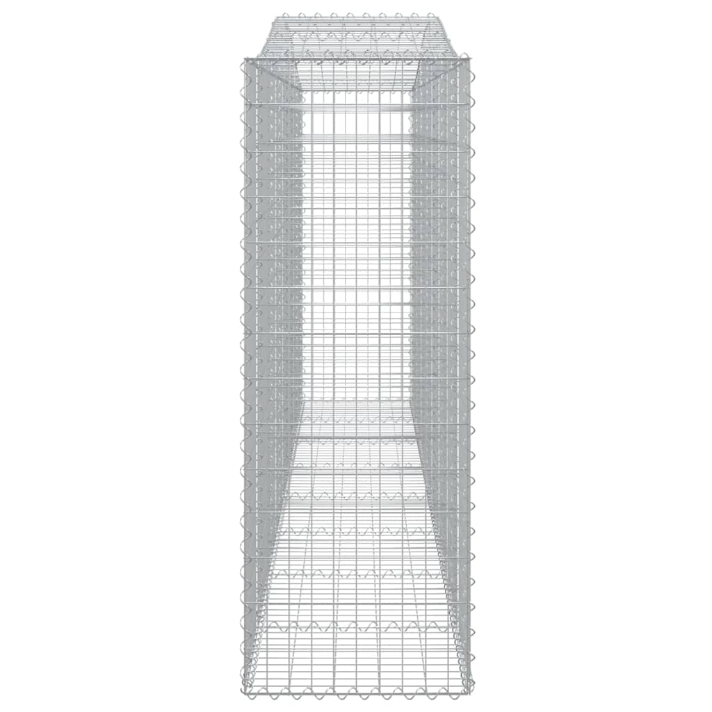 Paniers à gabions arqués 10 pcs 400x50x140/160 cm Fer galvanisé