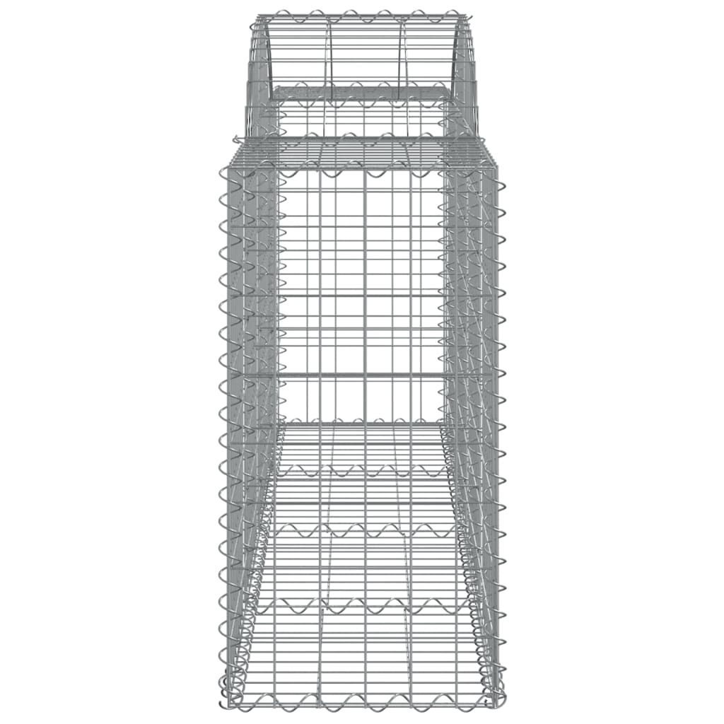 Paniers à gabions arqués 12 pcs 200x50x80/100 cm Fer galvanisé