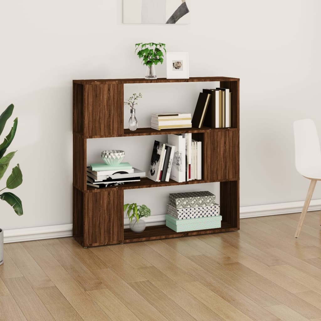 Library/Backpad chêne 100x24x94 cm