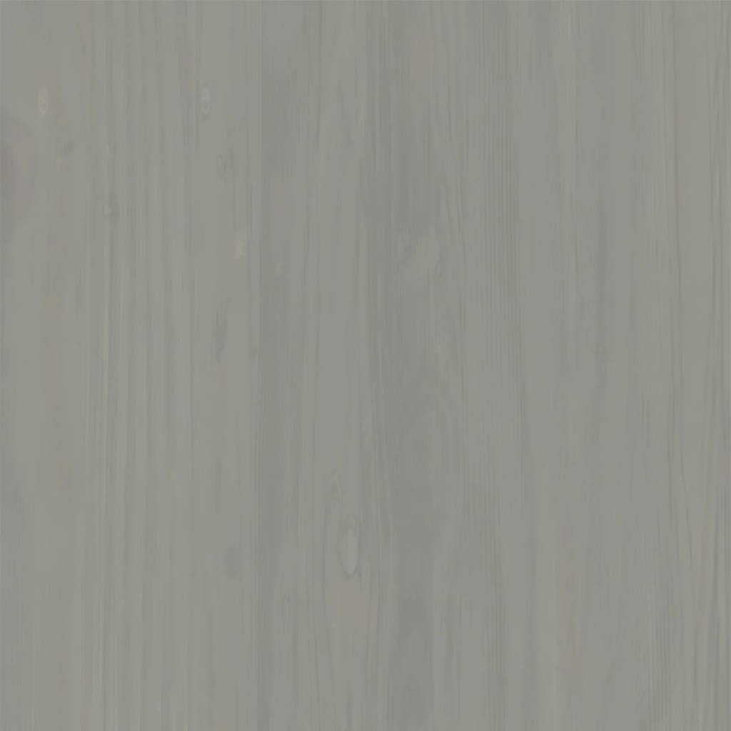 Banc à chaussures VIGO gris 106x35x40 cm bois massif de pin