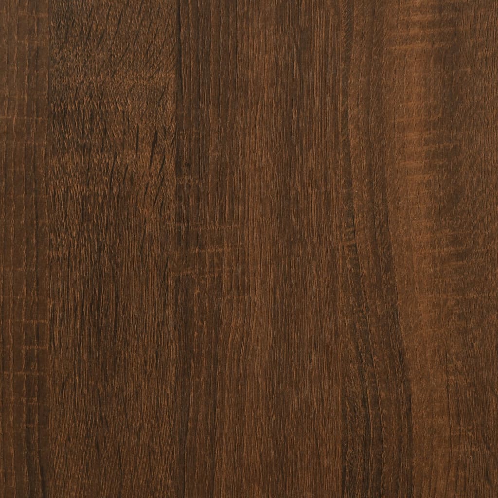 Biblioteca/parte separador roble marrón 100x24x188 cm
