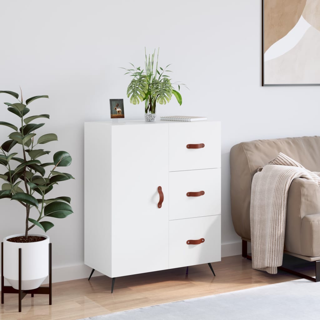 Buffet blanco 69.5x34x90 cm Ingeniería de madera