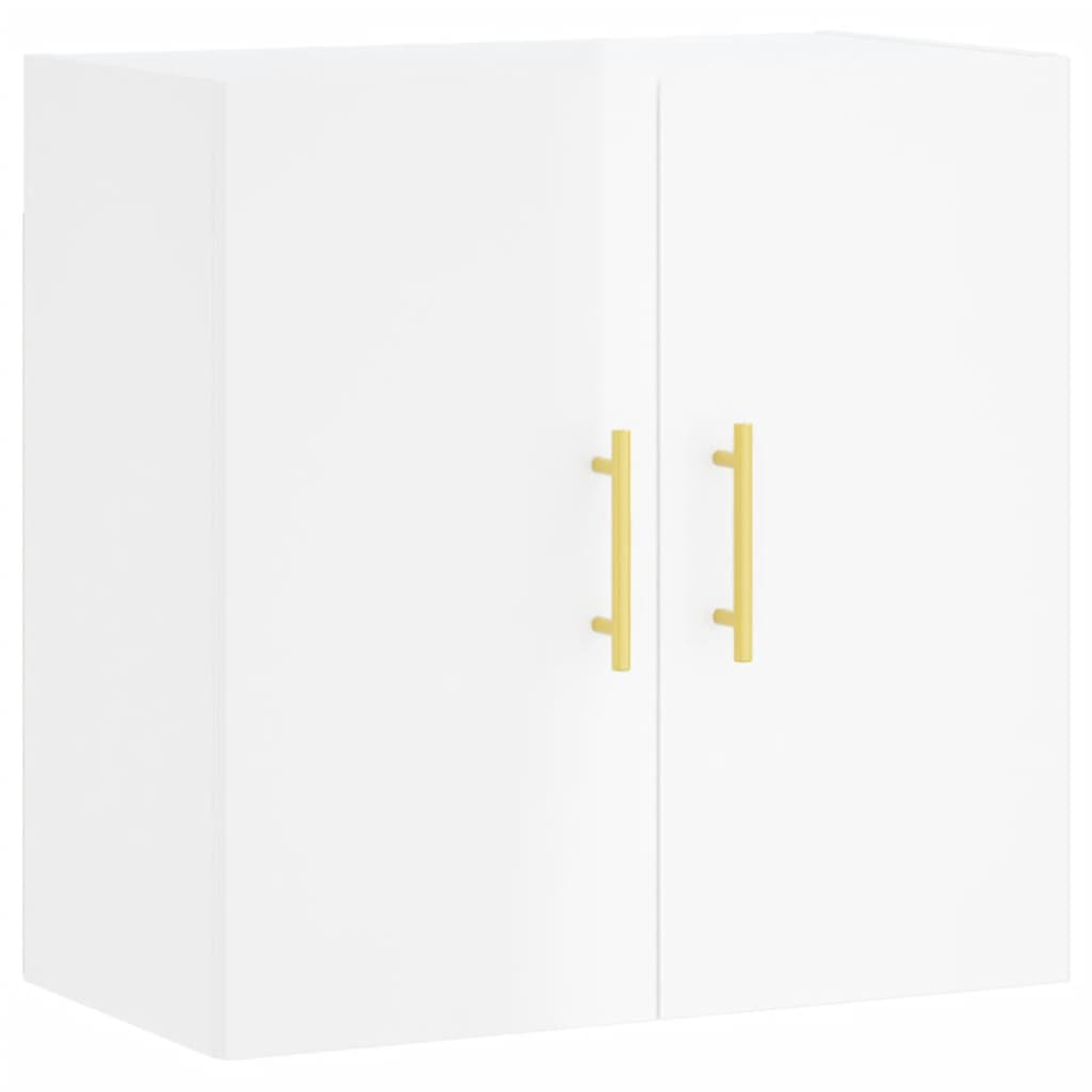 Brilliant white wall cabinet 60x31x60 cm Engineering wood