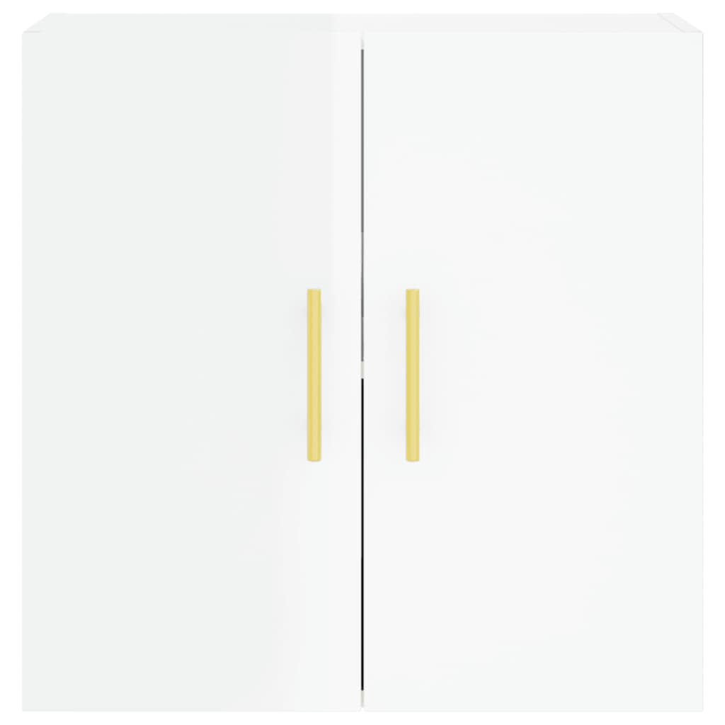 Brilliant white wall cabinet 60x31x60 cm Engineering wood