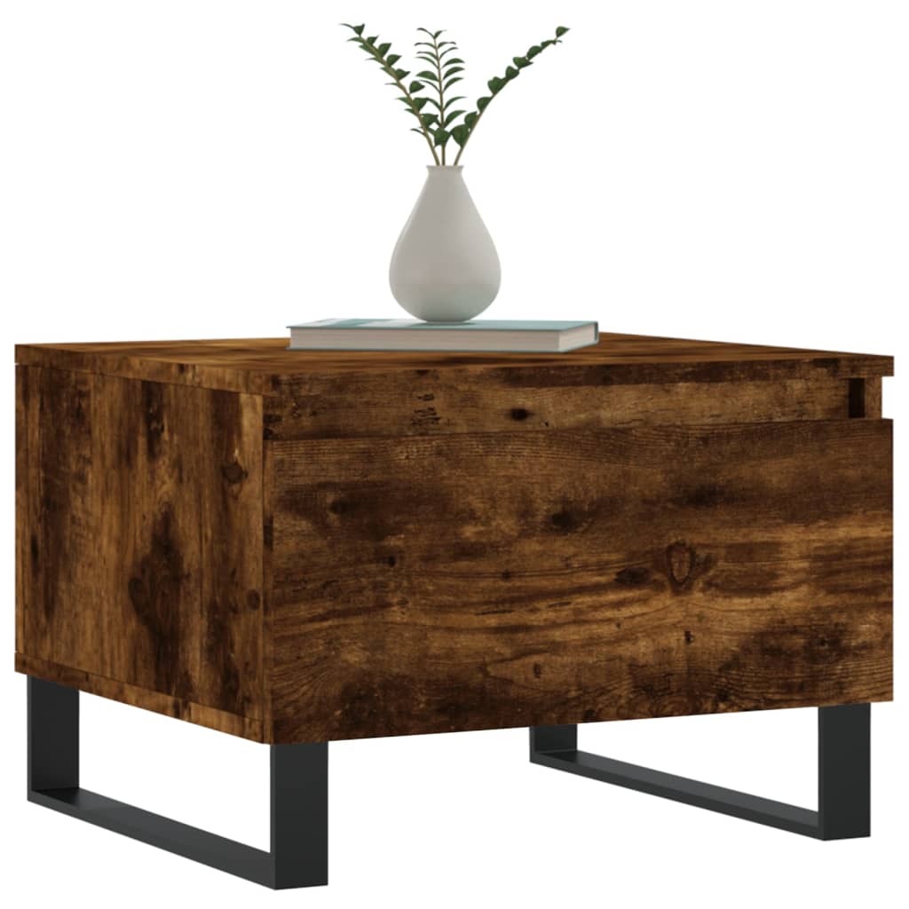 Low tables 2 pcs smoked oak 50x46x35 cm engineering wood